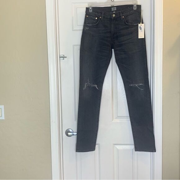 Citizens of Humanity Noah Super Skinny Jeans Black Size 32 - Picture 11 of 12